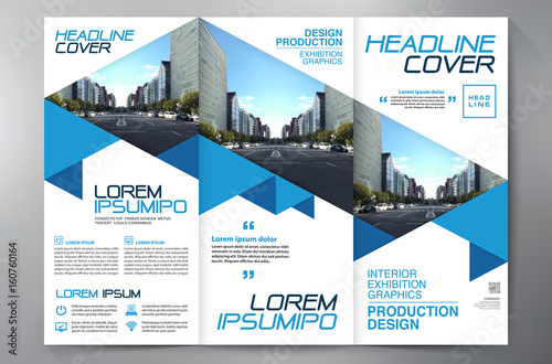 Brochure 3 fold flyer design a4 template.