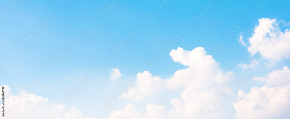 Beautiful summer blue sky, banner background Stock Photo | Adobe Stock