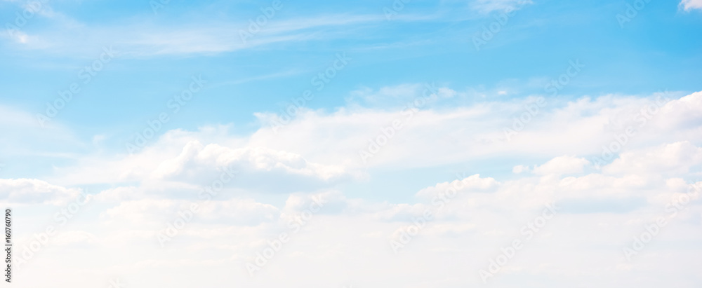 Beautiful summer blue sky, banner background Beautiful summer blue sky, banner background