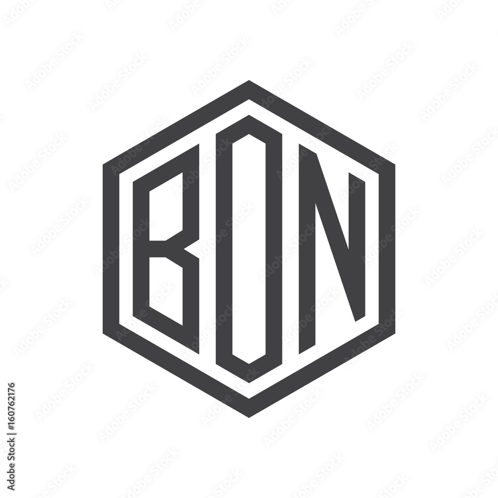 three-letter initials hexagon logo black three-letter initials hexagon logo black