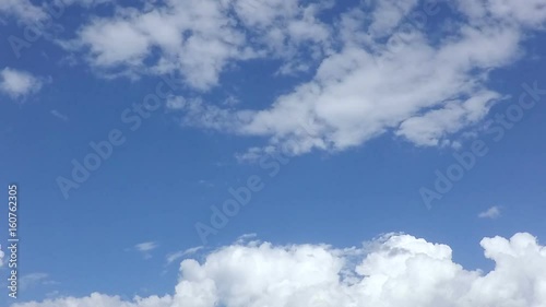 Withe Clouds Blue Sky Time Lapse