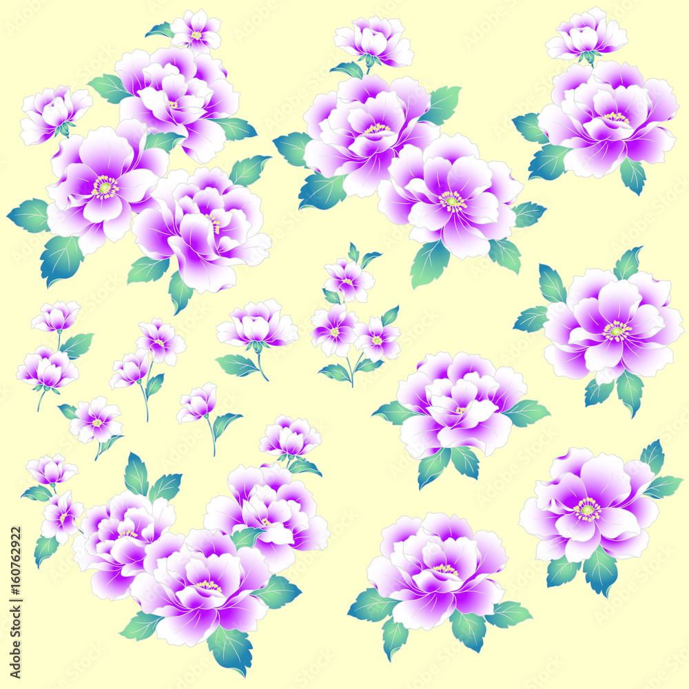 日本的な牡丹花, 日本的な牡丹花,