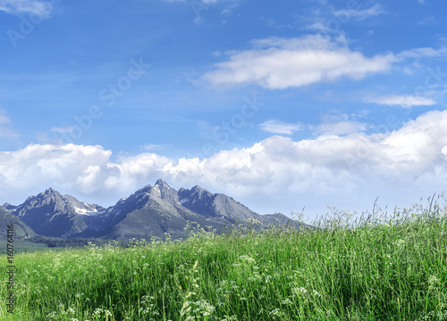 Beautiful mountain landscape. photo