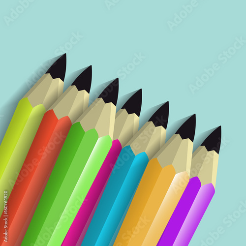 Set of pencils. Vector