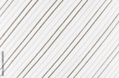 White striped corduroy fabric texture.