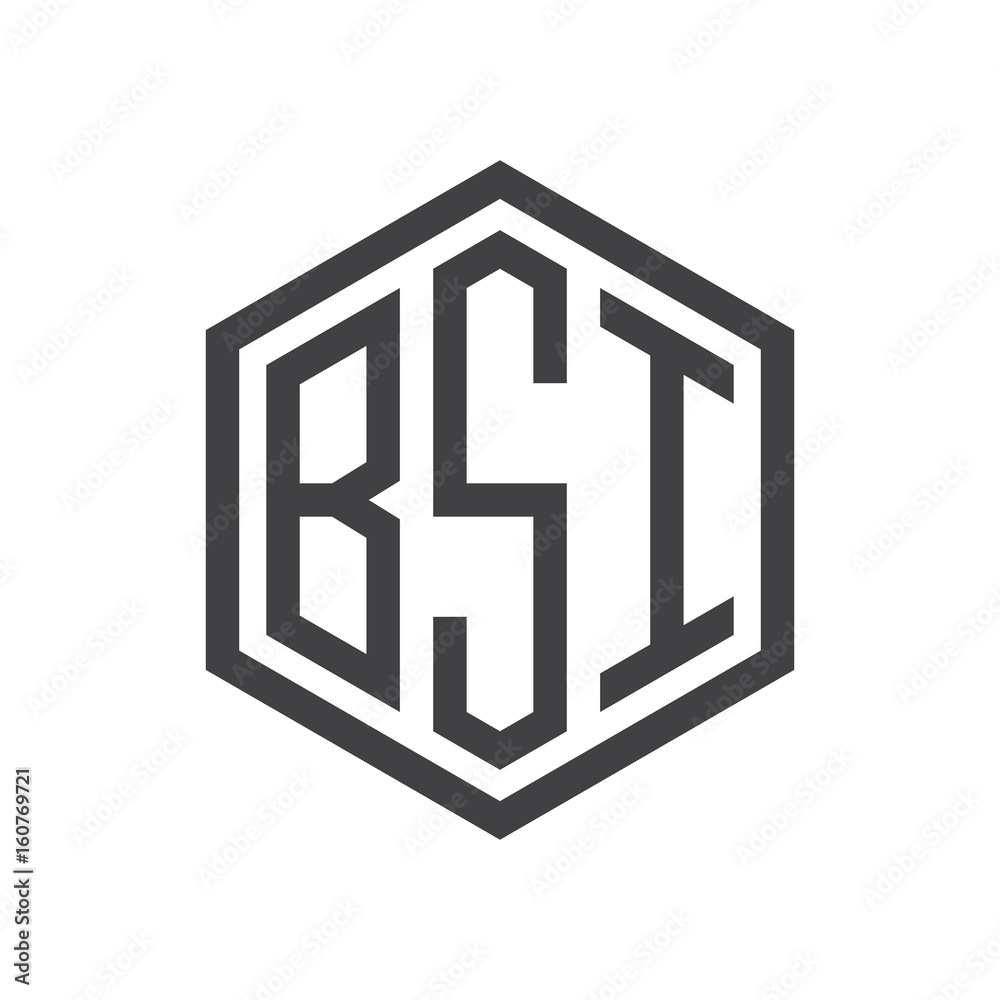 three-letter initials hexagon logo black three-letter initials hexagon logo black