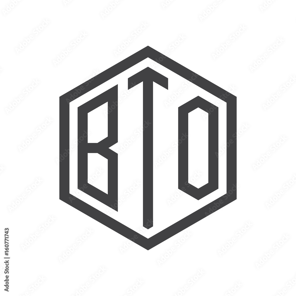 three-letter initials hexagon logo black three-letter initials hexagon logo black