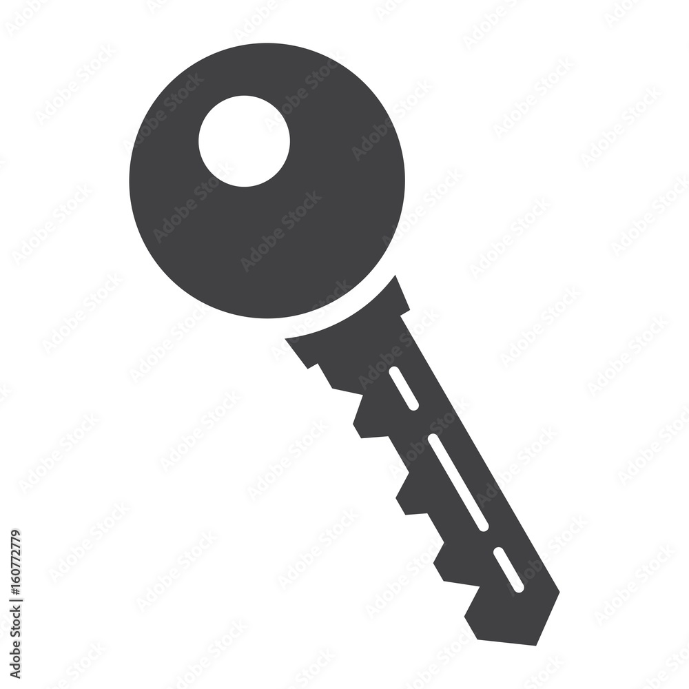 Key solid icon, security and password, vector graphics, a glyph pattern on a white background, eps 10. Key solid icon, security and password, vector graphics, a glyph pattern on a white background, eps 10.