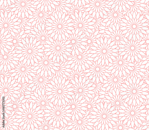 背景画像　花　シームレスパターン