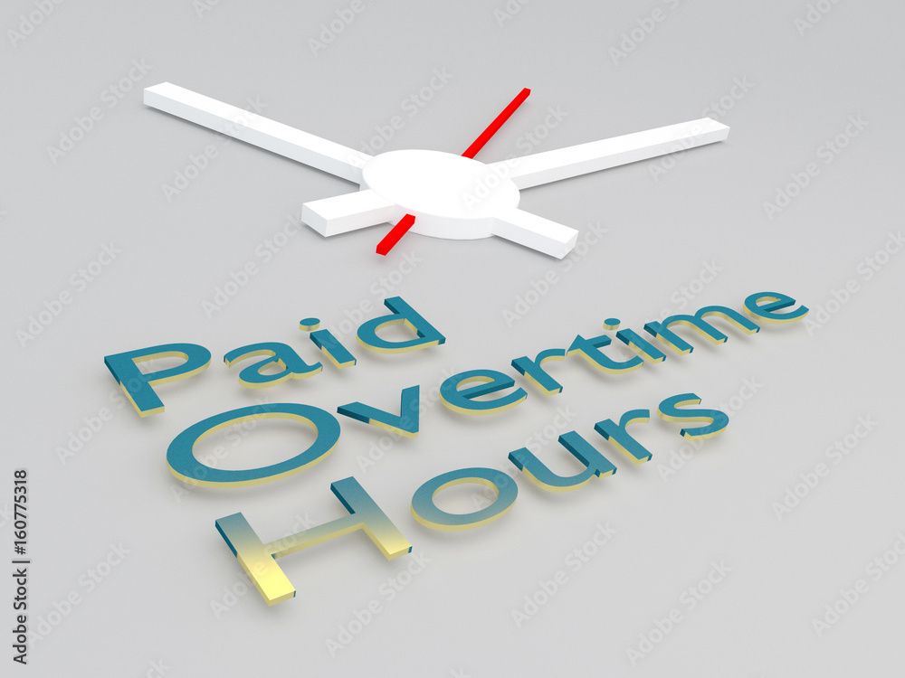 Paid Overtime Hours concept