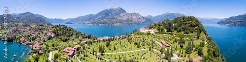 Bellagio - Pescallo - Lago di Como (IT) - Parco e Villa Serbelloni - Vista aerea verso sud photo