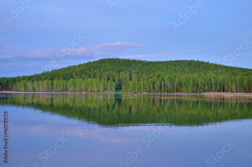 lake and reflection of forest