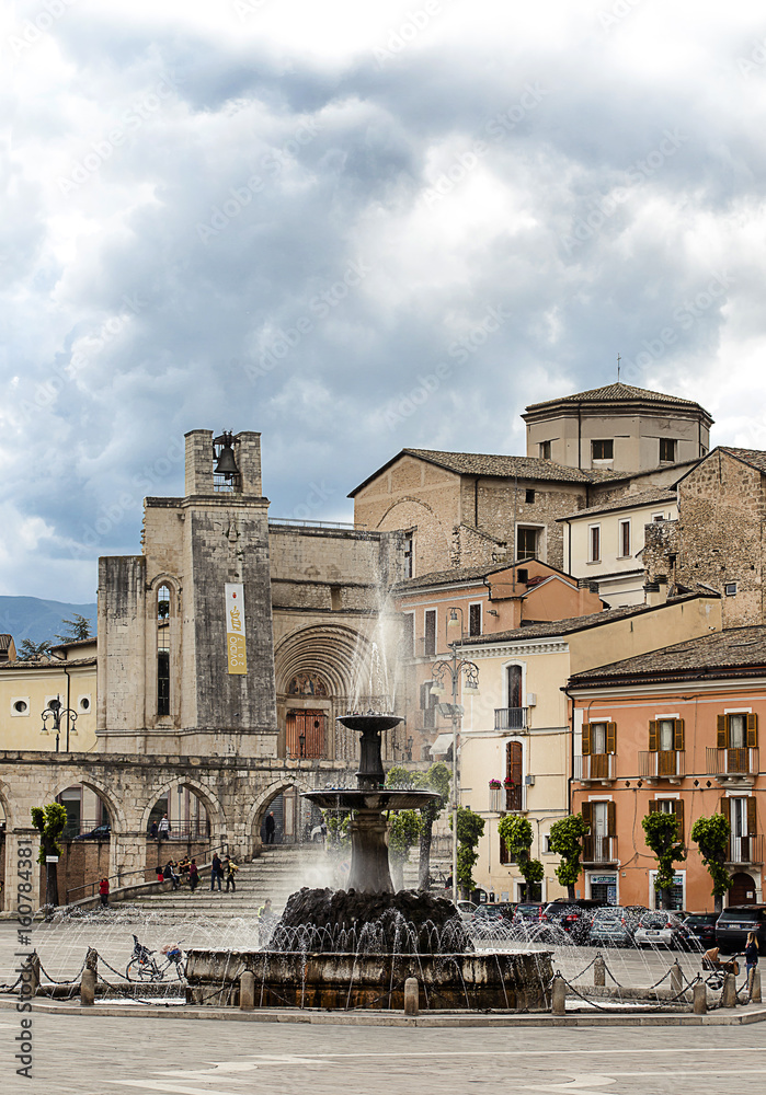  Garibaldi square everyday life at Sulmona, abruzzo