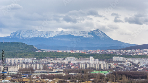 City and mountain