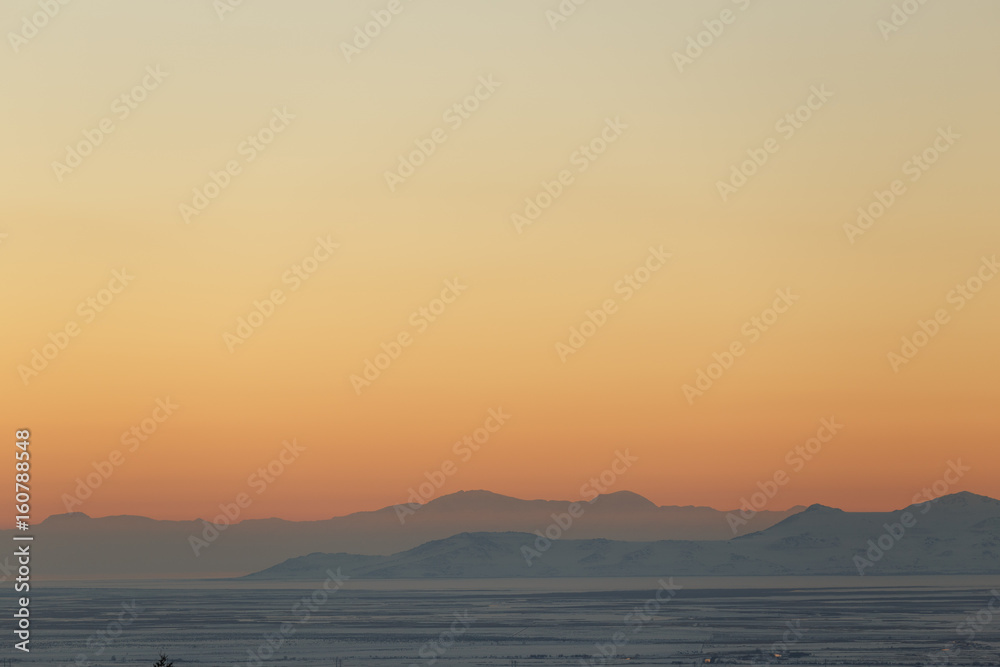 Sunset Utah Mountains