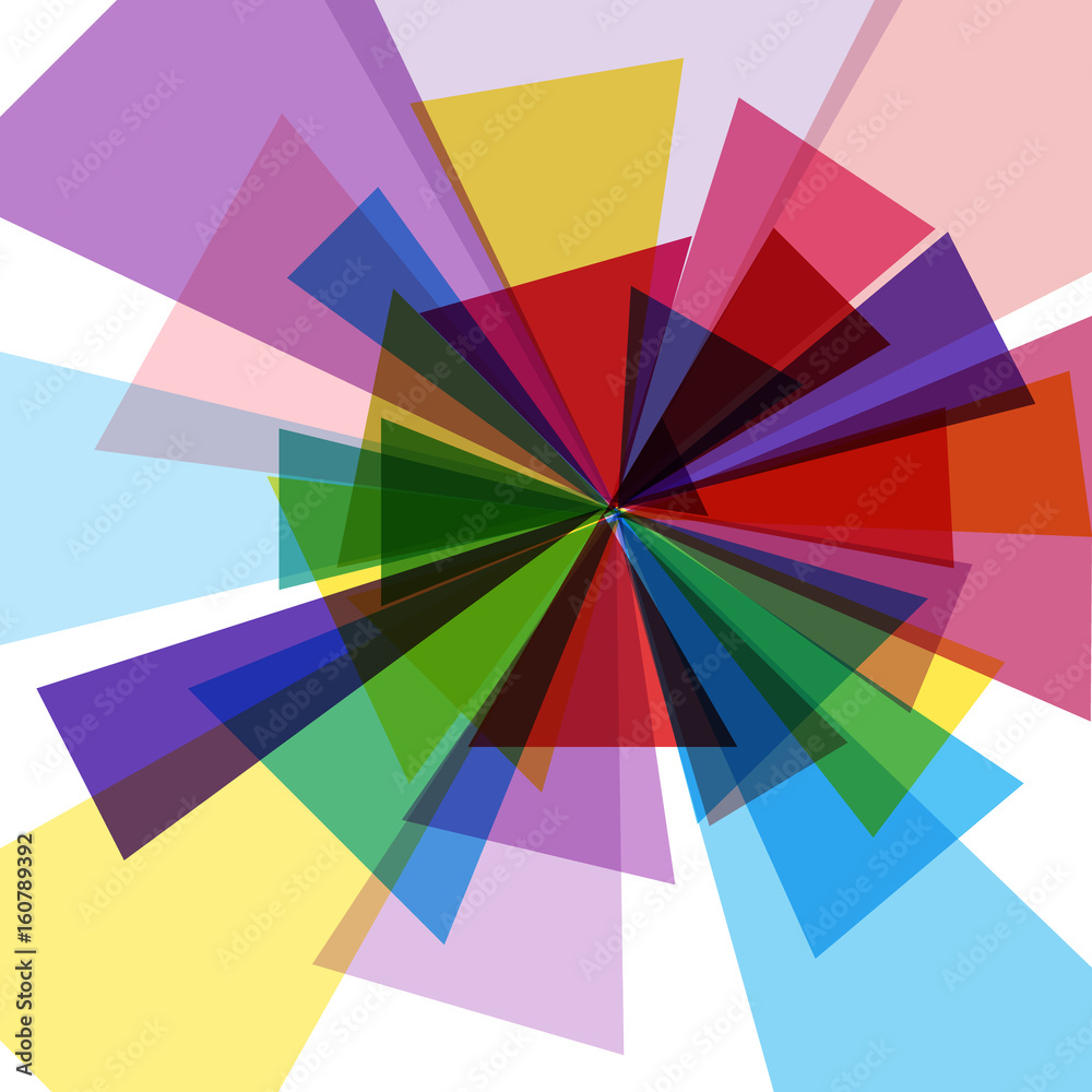 Obraz premium Abstract vector background with color figures