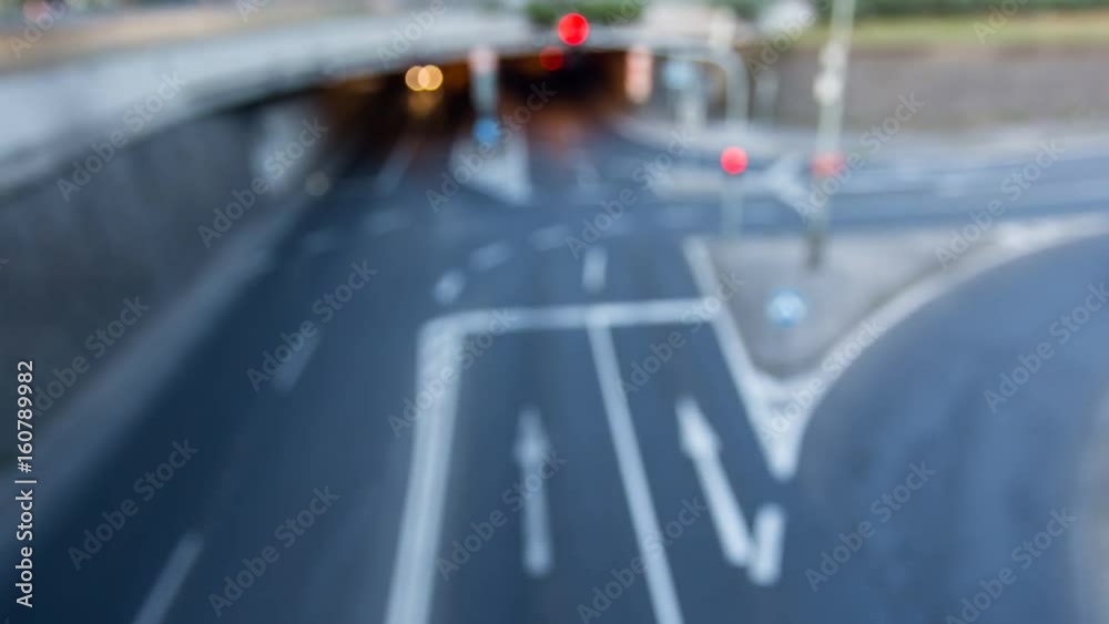 City traffic light bokeh view from Above City traffic light bokeh view from Above