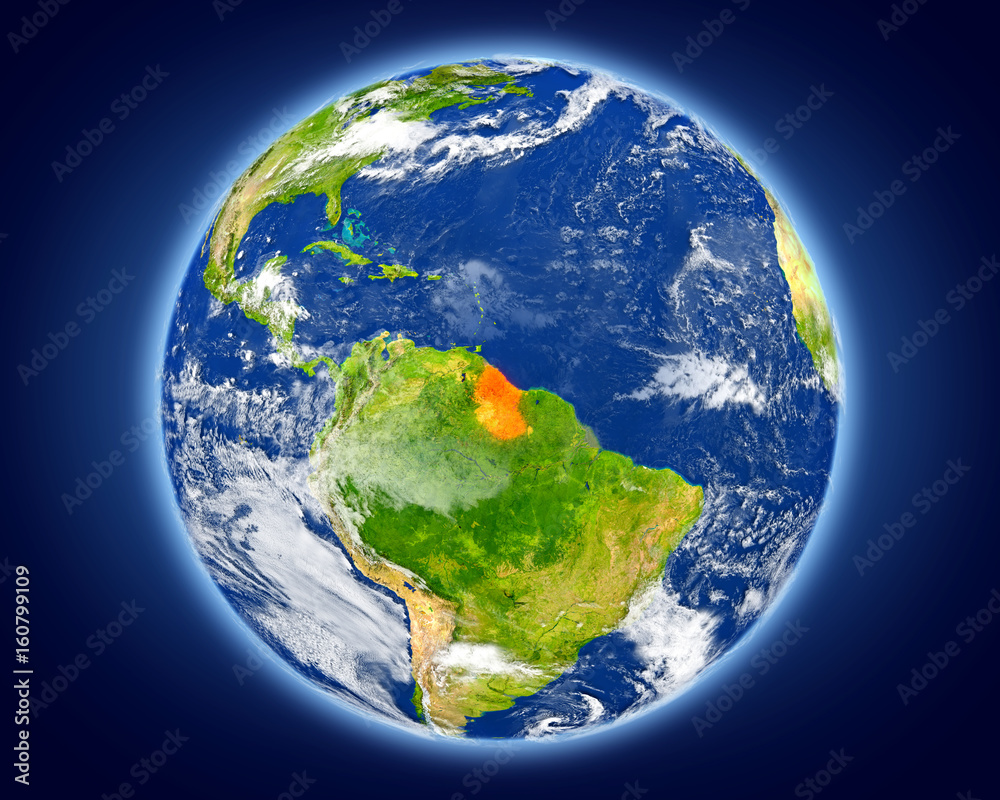 Guyana on planet Earth