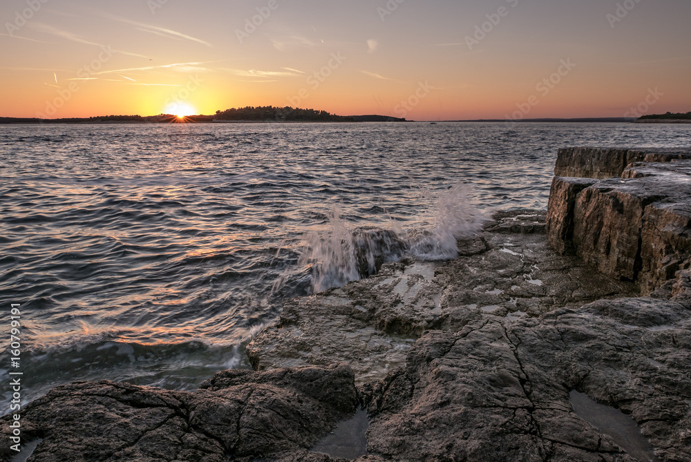 Croatia, Pula, Punta Christo - sunset