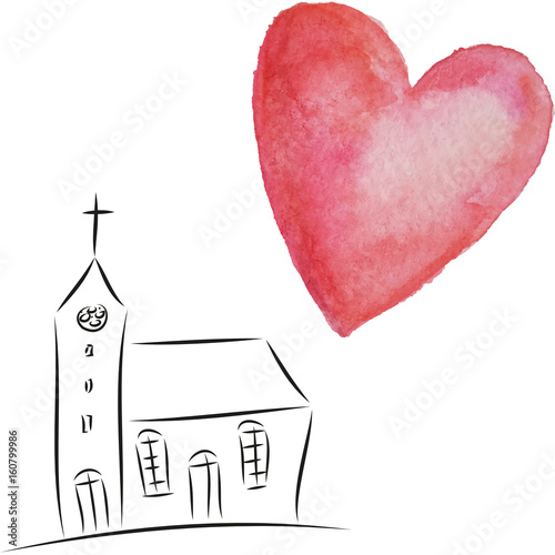 An Gott glauben, Glaube und Religion, Christentum, Kirche mit Herz