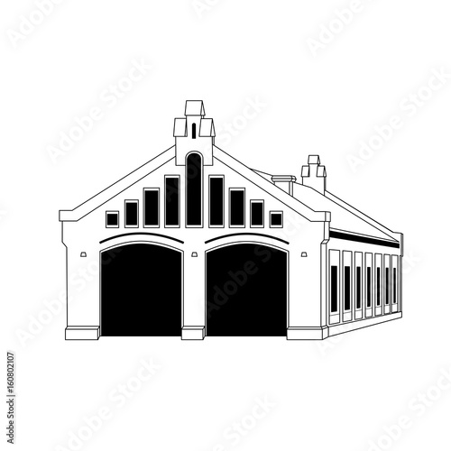 Retro fire station