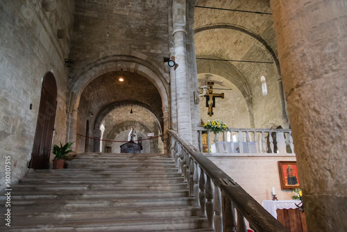 Ancient Romanesque church. San Leo. Rimini