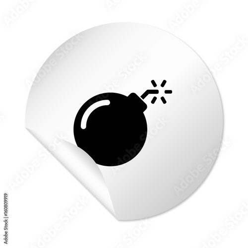 Runder Sticker - Bombe