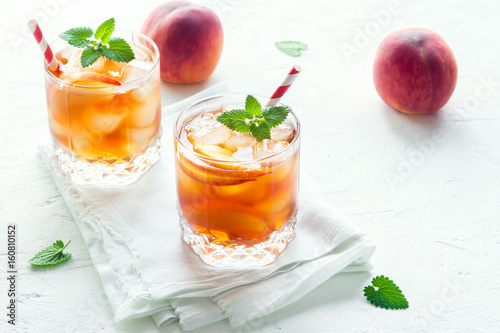 Peach iced tea