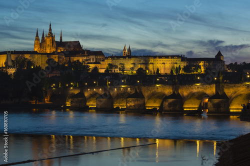 the old city of Prague Carlo bridge