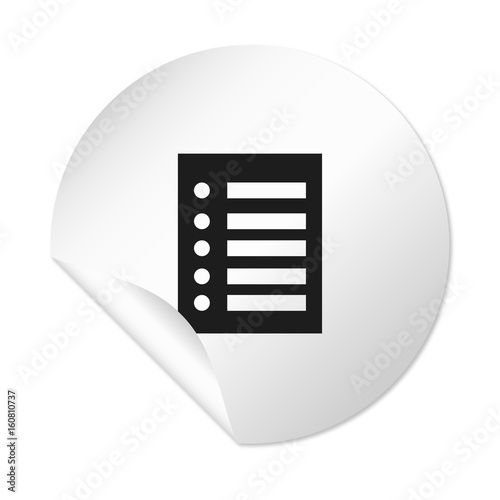 Runder Sticker - Liste