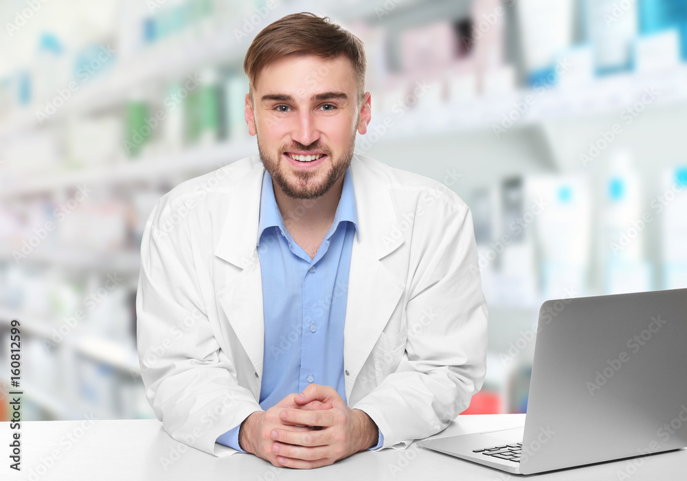 Handsome doctor on white background Handsome doctor on white background