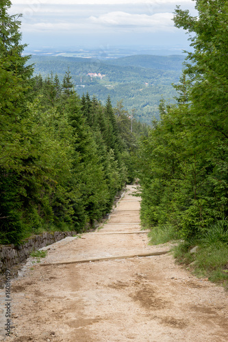 The trail in the mountains