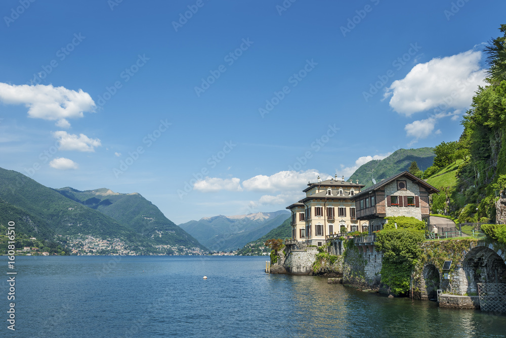 Landscape of Lake Como, Italy