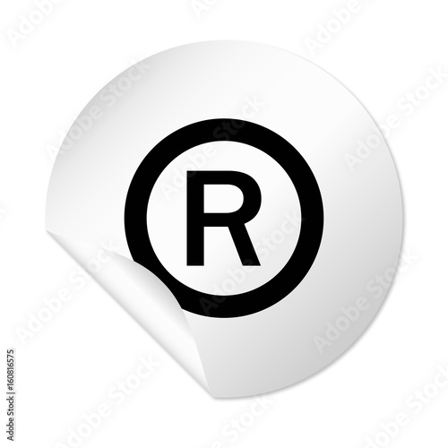 Runder Sticker - Copyright