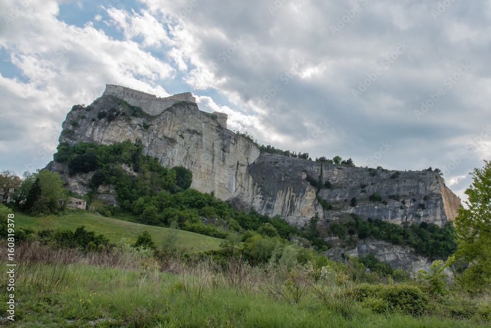 Rock and fortress of San Leo. Rimini