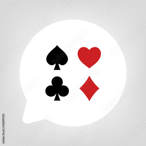 Kreis Sprechblase - Spielkarten Symbole