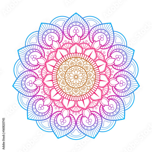 Canvas Print Flower Mandala