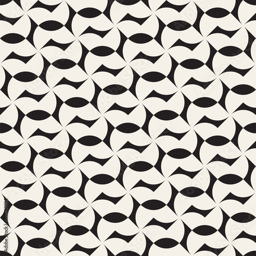 Vector seamless cross tiling pattern. Modern stylish geometric texture. Repeating mosaic abstract background