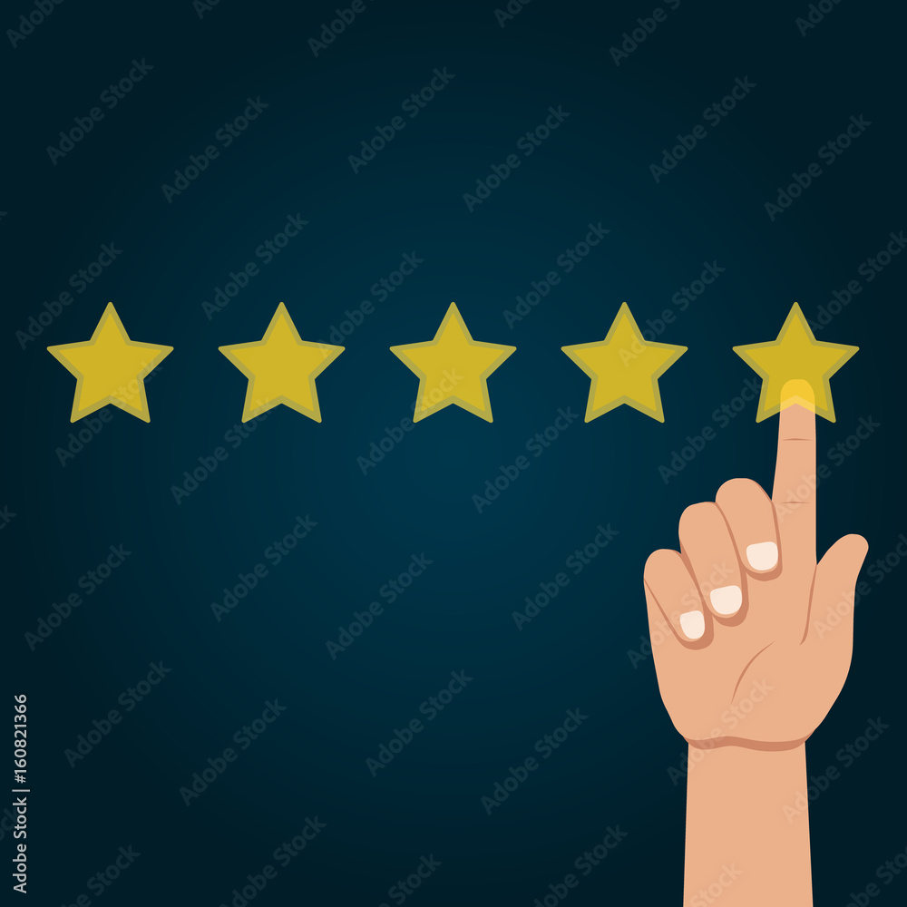 5 stars rating. Rate. Vector. Flat design. 5 stars rating. Rate. Vector. Flat design.