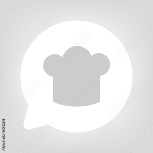 Kreis Sprechblase - Kochmütze