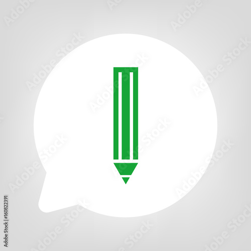 Kreis Sprechblase - Stift grün