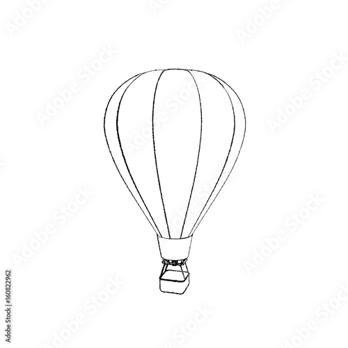 Hot air balloon. Isolated o...