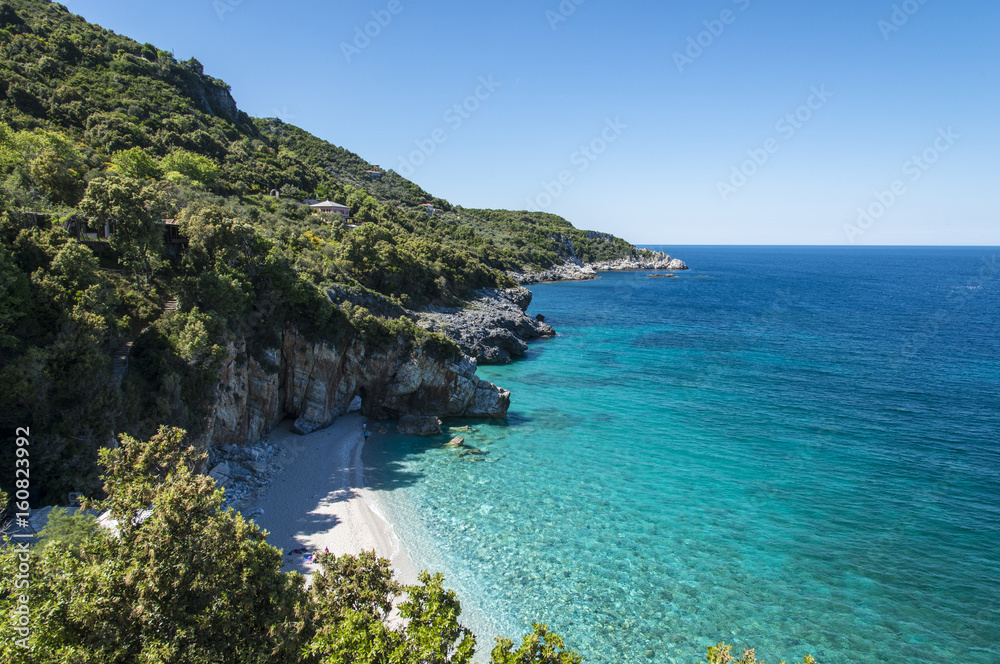 Typical beach in Aegean sea