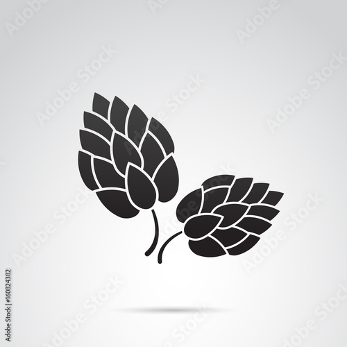 Hop vector icon.
