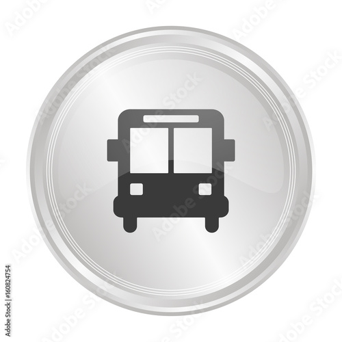 Bus - Verchromter Button