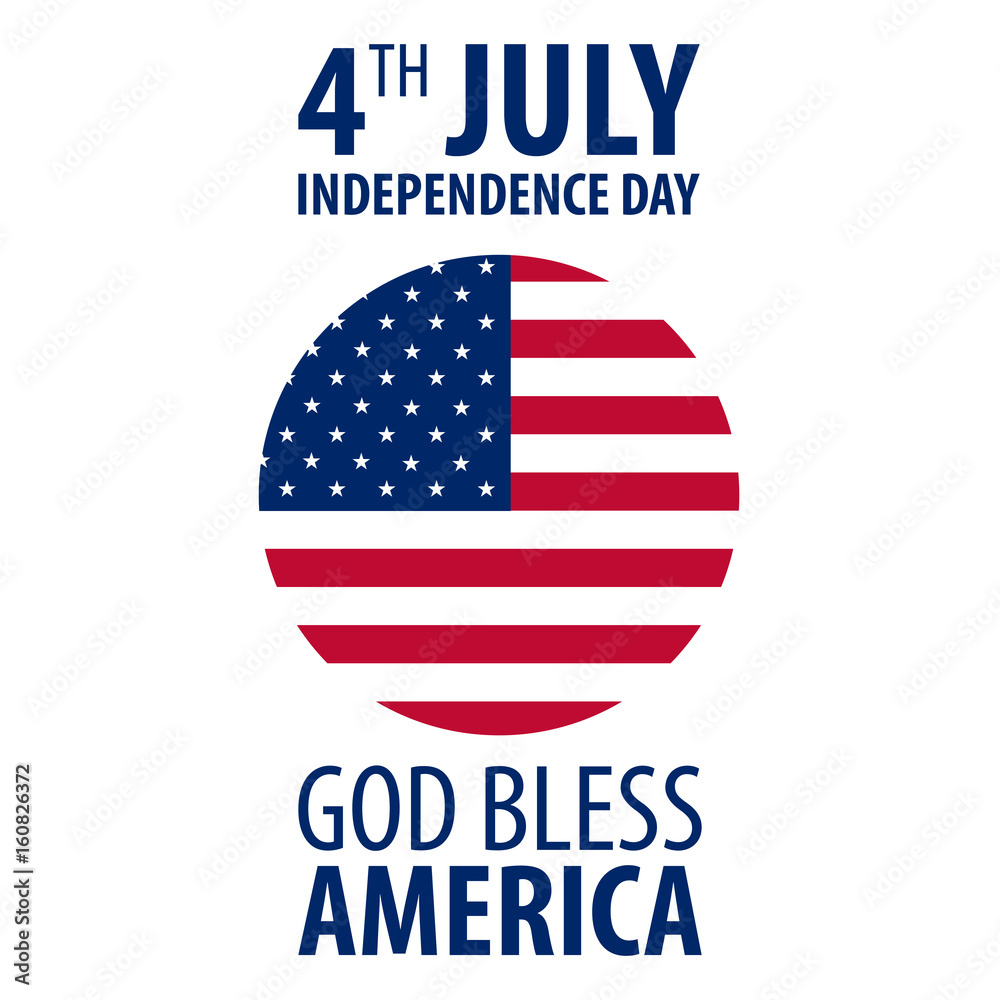 American Independence Day. 4th July. Template background for greeting cards, posters, leaflets and brochure. Vector illustration. American Independence Day. 4th July. Template background for greeting cards, posters, leaflets and brochure. Vector illustration.
