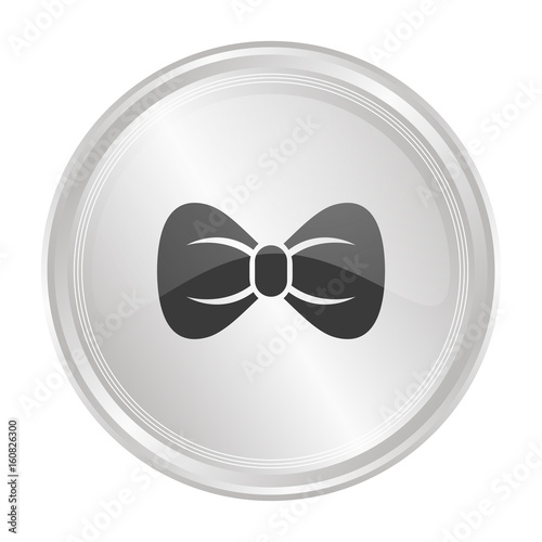 Schleife - Verchromter Button