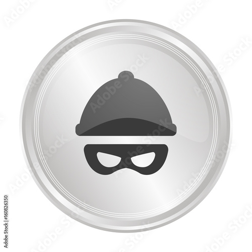 Gangster - Verchromter Button
