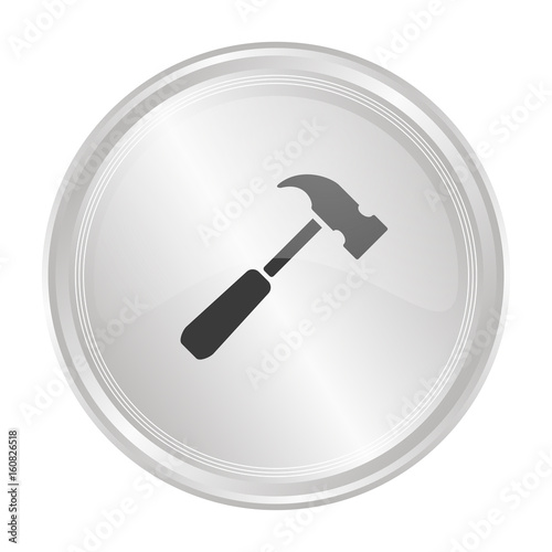 Hammer - Verchromter Button