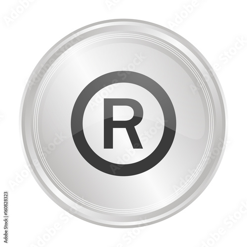Copyright - Verchromter Button